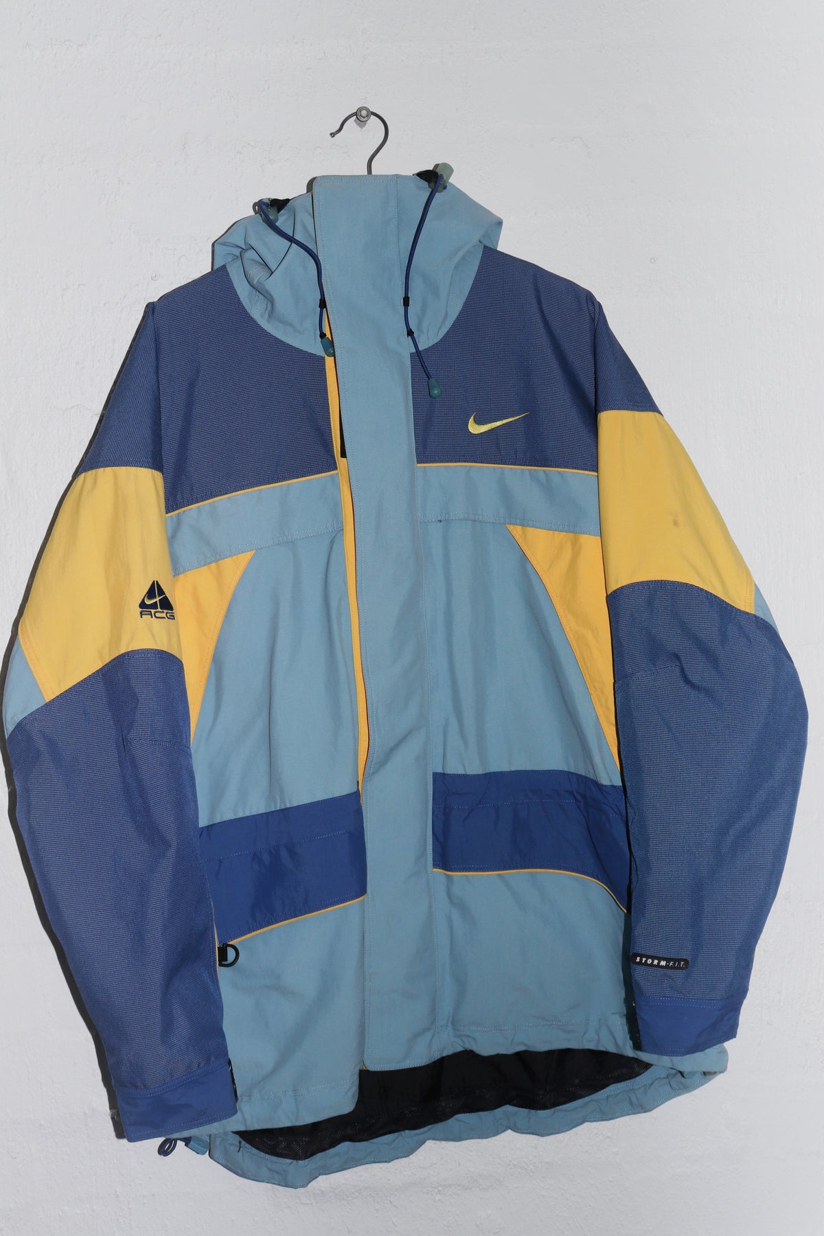 Vintage 90s Nike ACG Lung Logo Thick Expedition Hooded Jacket (Rare) (L)