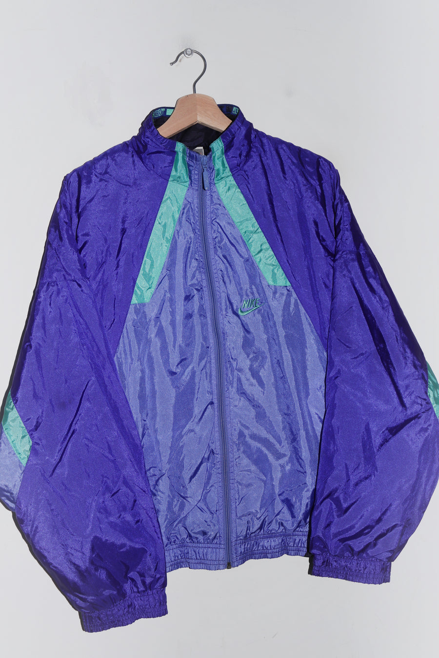 Vintage 90s Nike Embroidered Swoosh Colour Block Track Jacket (M-L)