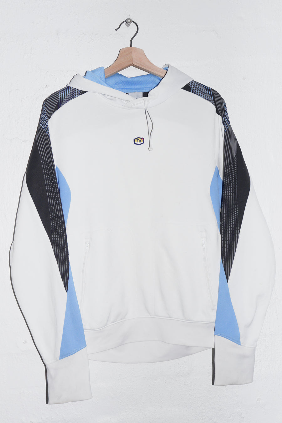 Vintage Nike TN Rubber Logo White Hoodie (Rare) (M)