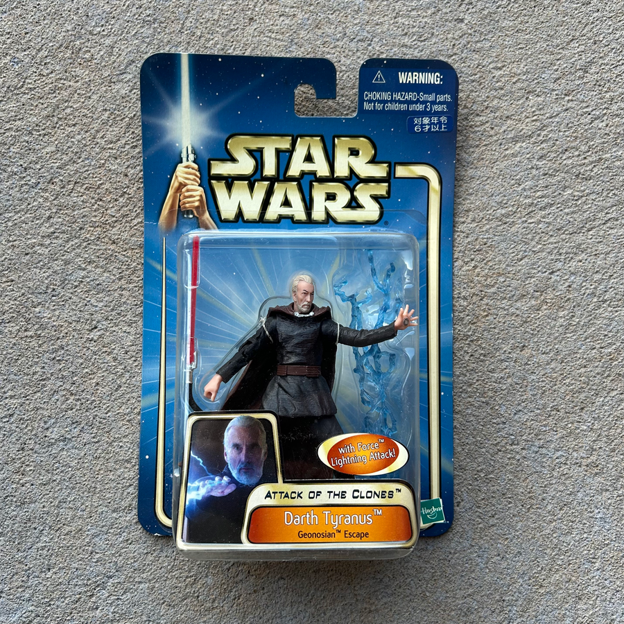 (BRAND NEW) Vintage Hasbro Star Wars Darth Tyranus Figurine (2002)