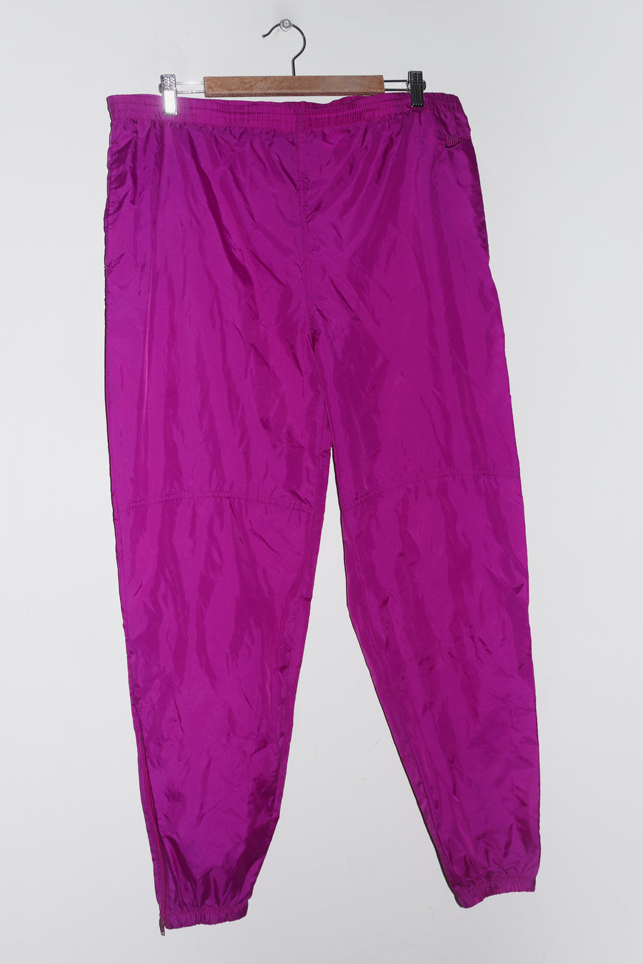 Vintage 90s Nike Embroidered Tonal Swoosh Baggy Track Pants (12-14)