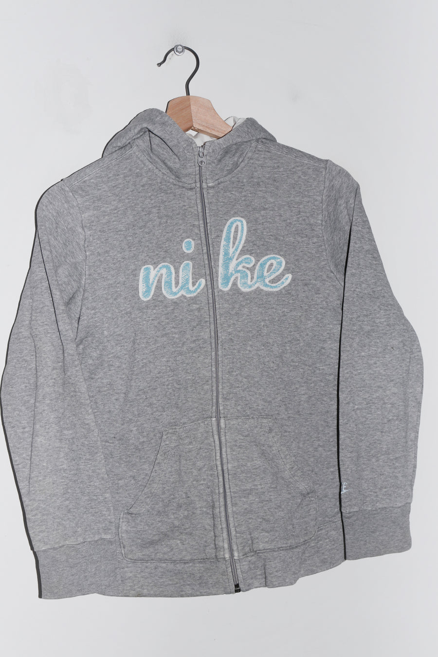 Vintage 2000s Nike Embroidered Spellout Cotton Hooded Jacket (S-M)