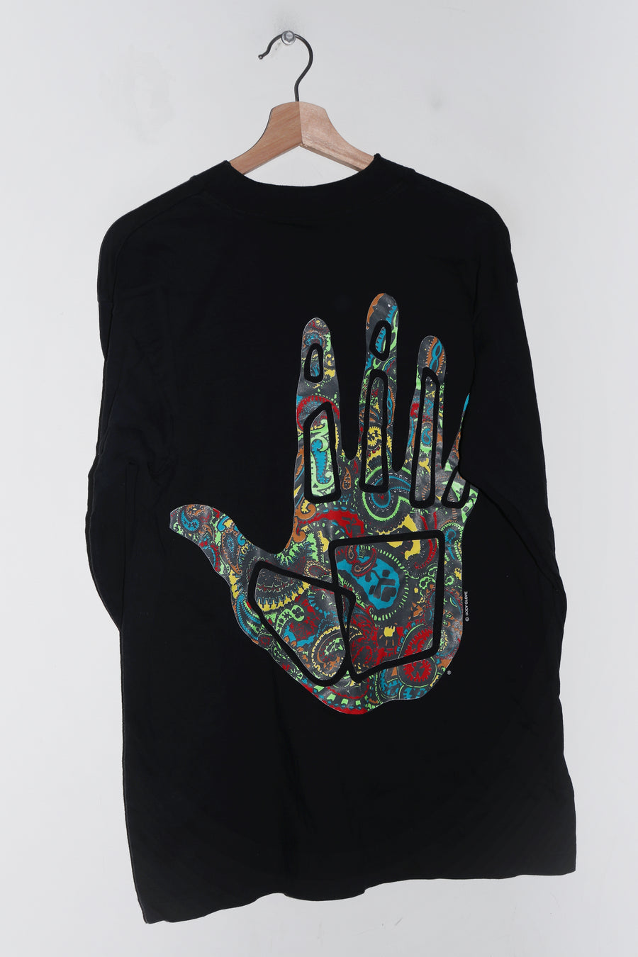 Vintage 1988 Body Glove Surfwear Double Sided Graphic Long Sleeve (M-L)
