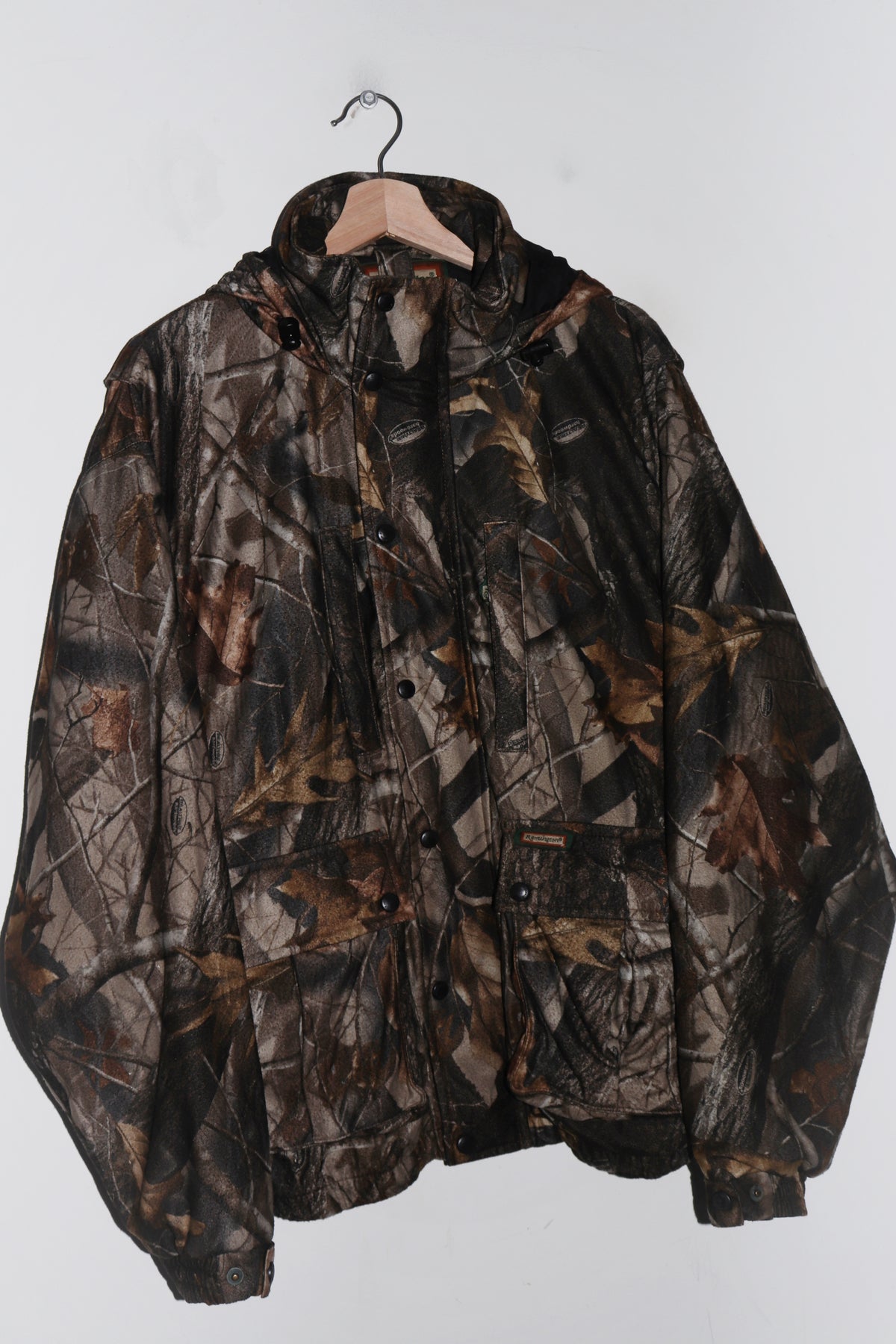 Vintage Real Tree Camo Thick Padded Hooded Outerwear Jacket (L)