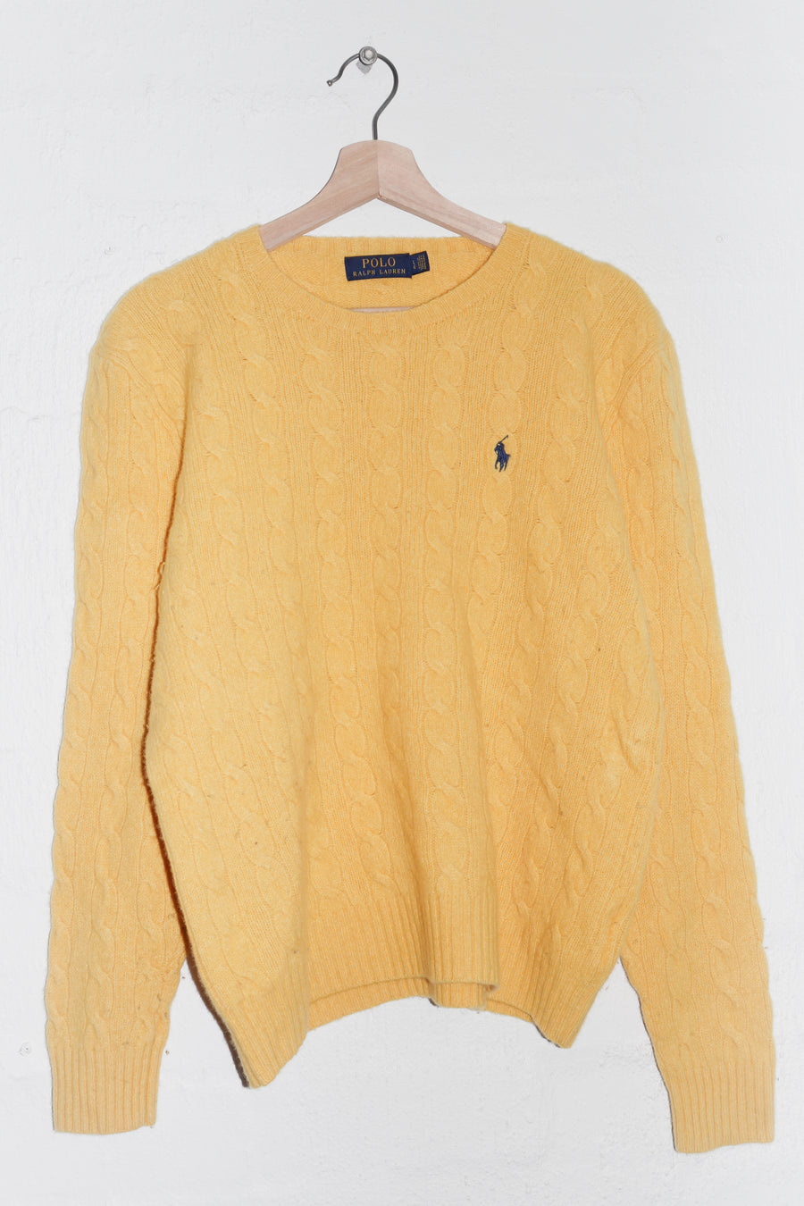 Polo Ralph Lauren Embroidered Logo Cable Knitted Sweater (M/M-L)
