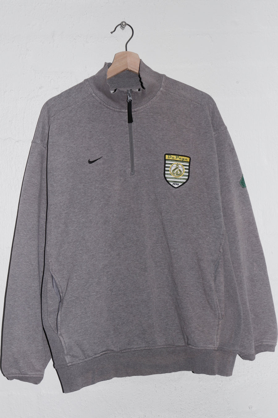 Vintage Nike Mini Swoosh Quarter Zip Jumper (M)