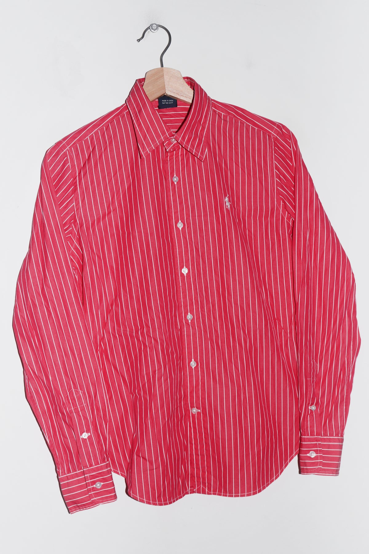 Vintage Ralph Lauren Golf Embroidered Logo Striped Button Up Shirt (S)
