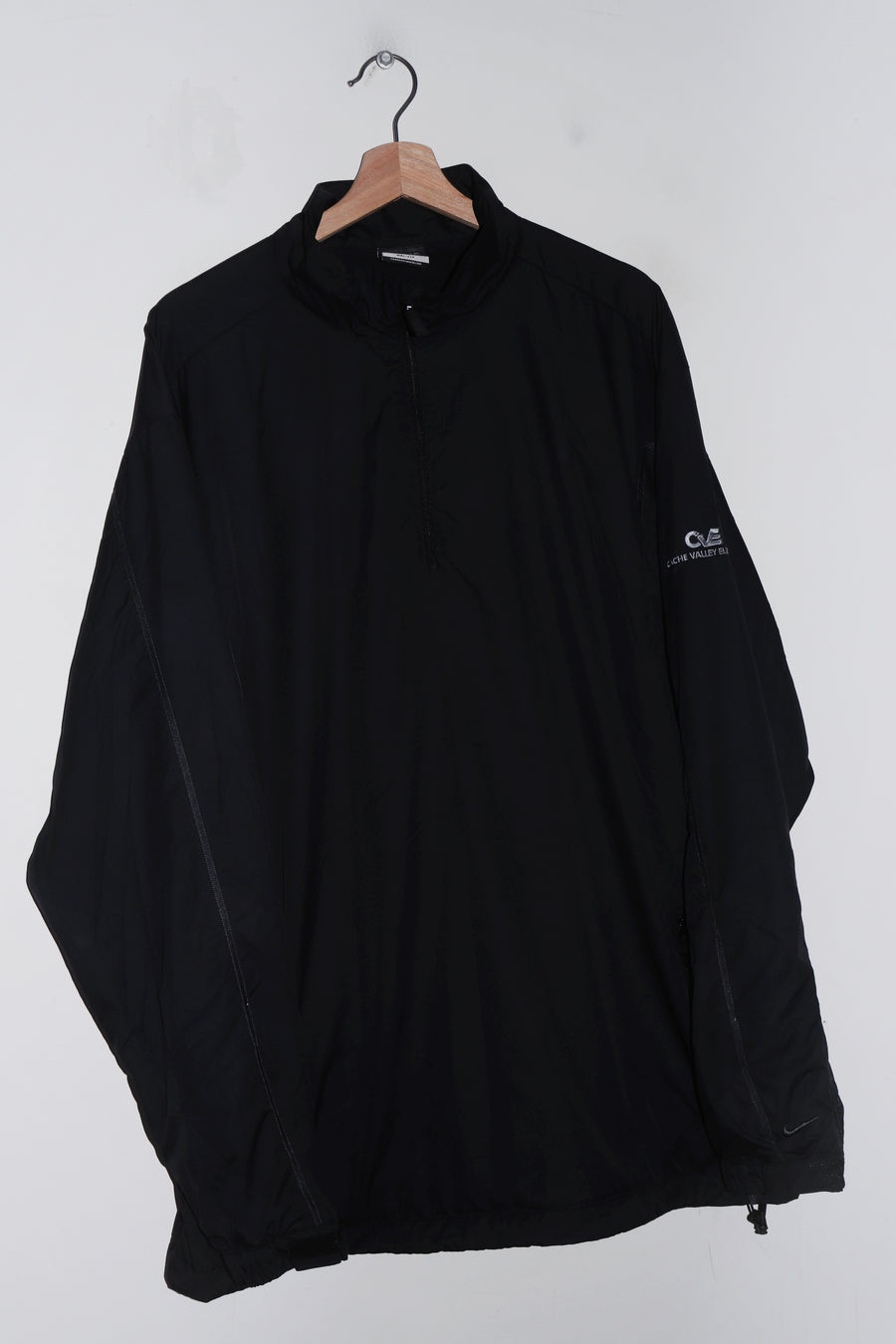 Old School Nike Golf Embroidered Sleeve Mini Swoosh Quarter Zip Pullover (XXL)