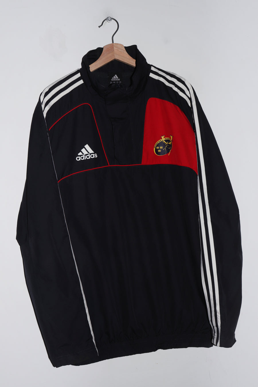 2010-11 Adidas Munster Rugby Ireland Quarter Zip Training Pullover (L)