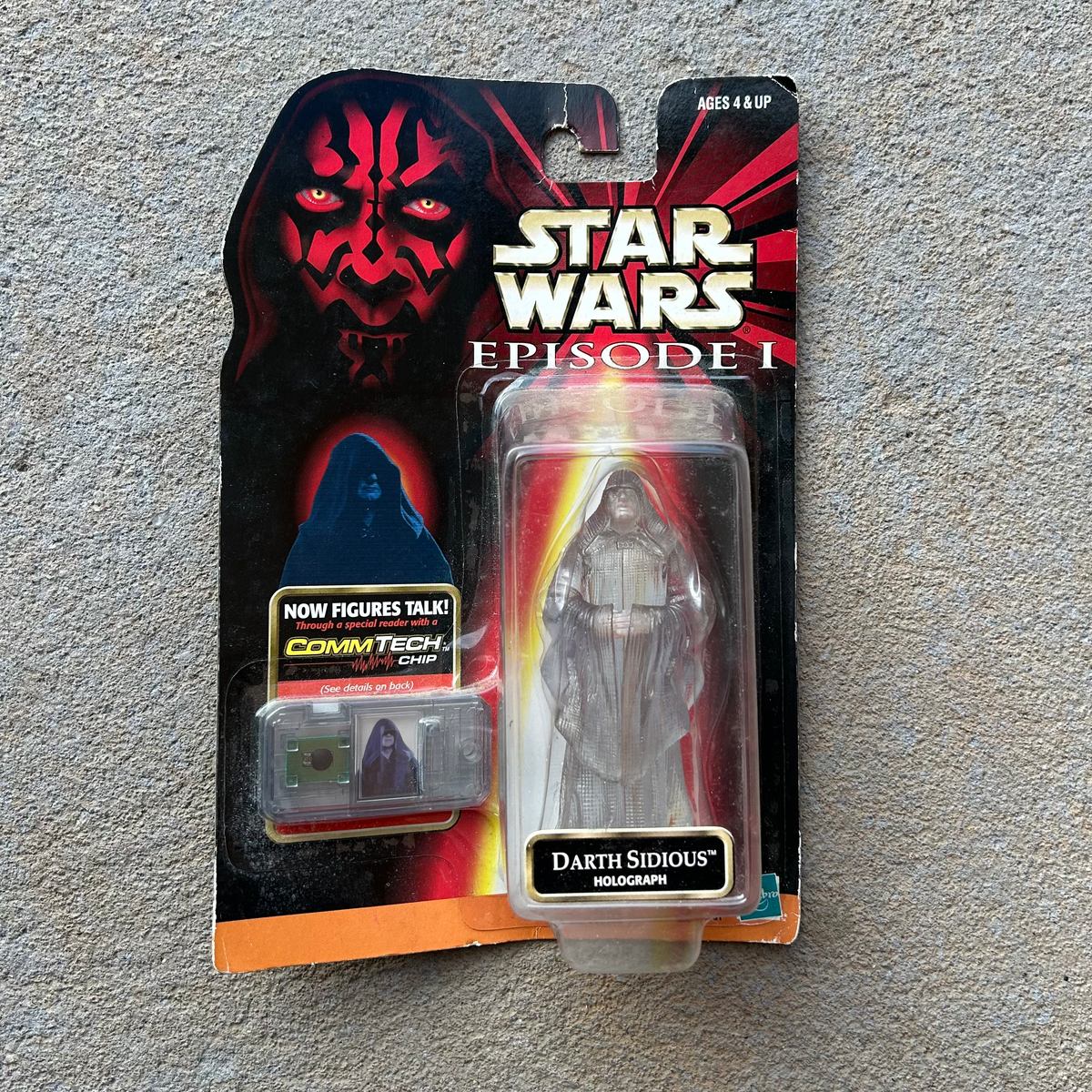 (BRAND NEW) Vintage Hasbro Star Wars Darth Sidious Holograph Figurine (1999)