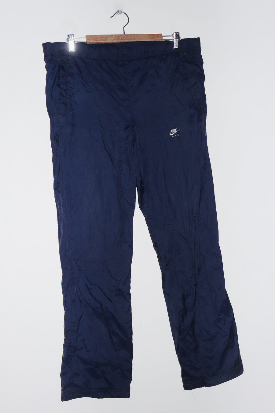 Vintage Nike Air Embroidered Swoosh Navy Baggy Track Pants (10-12)