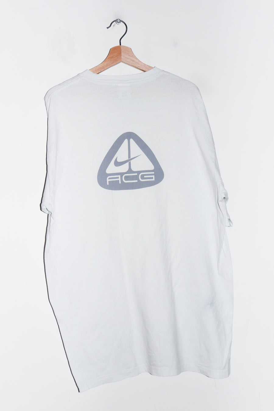 Vintage 90s Nike ACG Lung Logo Double Sided Ice Blue Graphic Tee (XL)