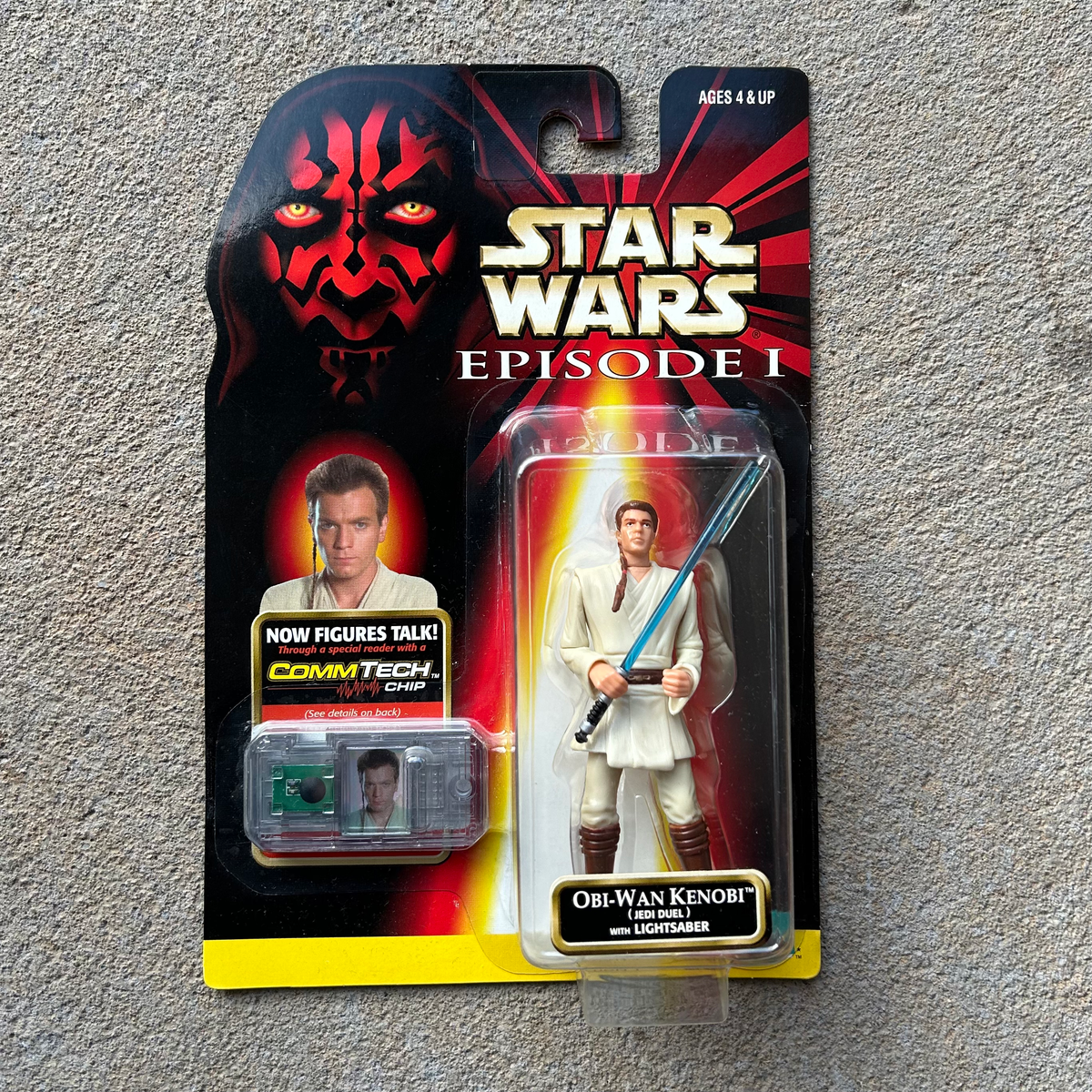 (BRAND NEW) Vintage Hasbro Star Wars Obi-Wan Kenobi Figurine (1998)