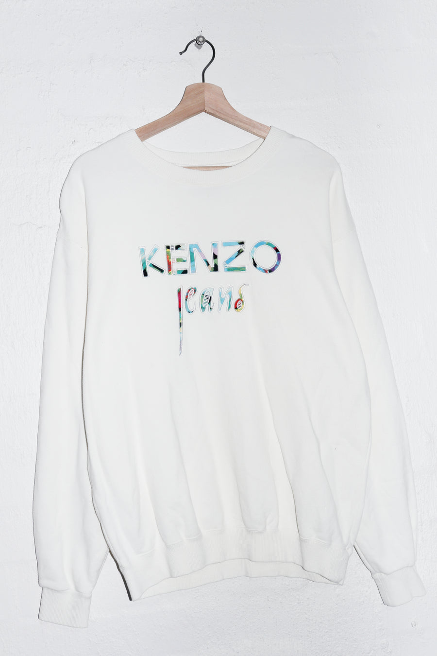 Vintage 90s Kenzo Jeans Embroidered Graphic Sweatshirt (M-L)