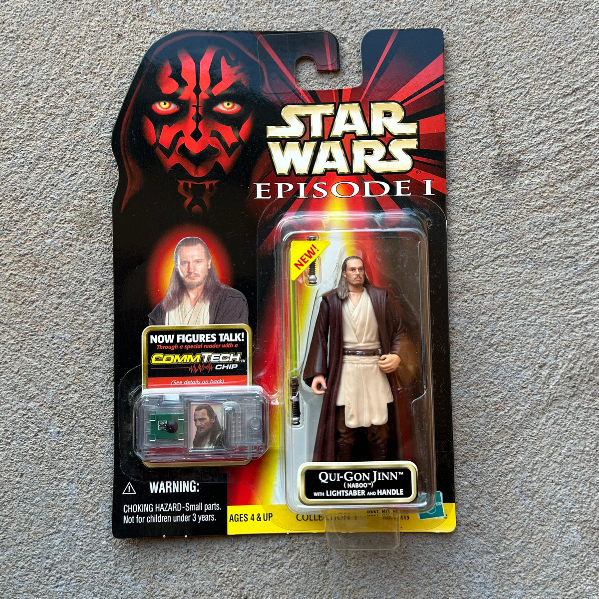 (BRAND NEW) Vintage Hasbro Star Wars Qui-Gon Jinn Figurine (1998)