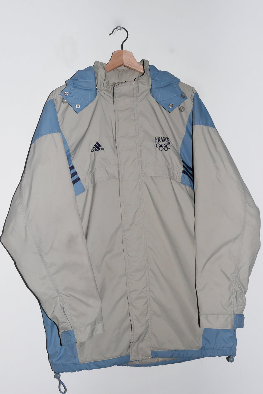 Vintage 2000 Olympics Adidas France Thick Padded Outerwear Jacket (L-XL)