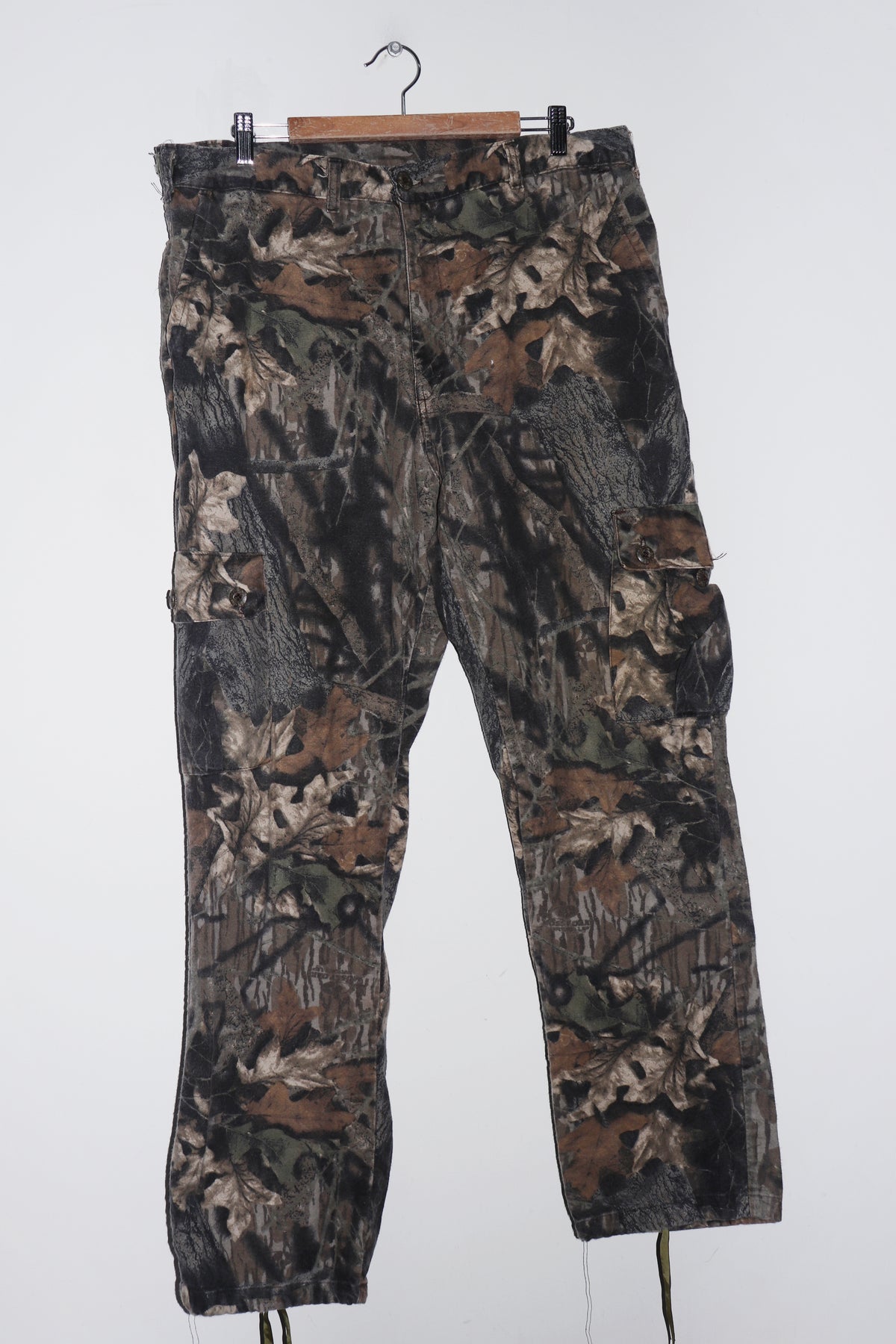 Vintage Real Tree Camo Full Print Thick Cotton Cargo Pants (34-36)