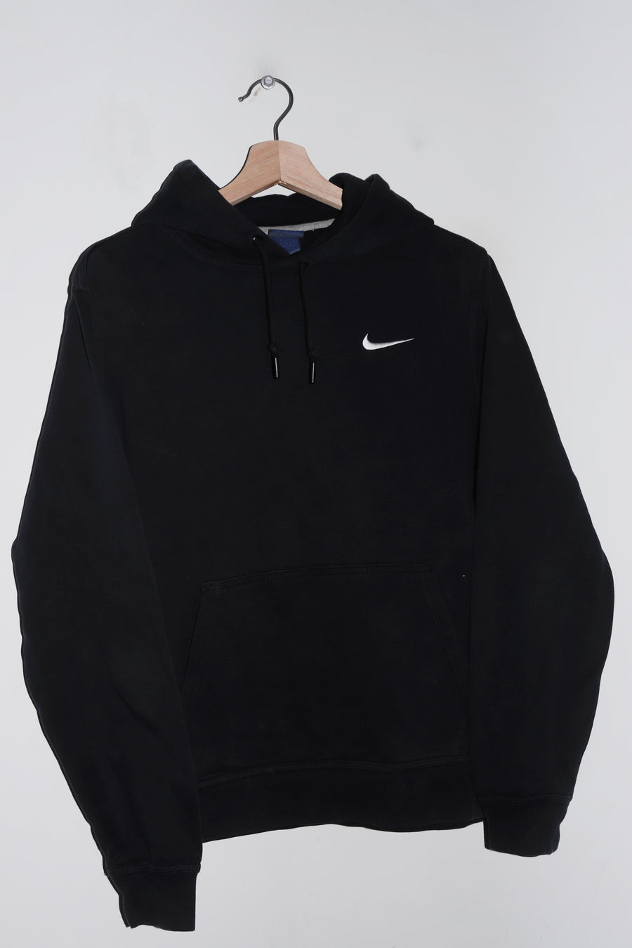 Nike Embroidered Mini Swoosh Black Hoodie (M)