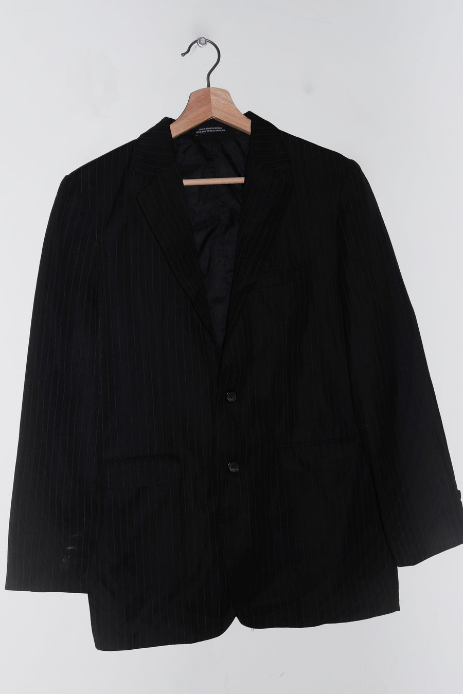 Nautica Black Pin Striped Blazer Jacket (L)