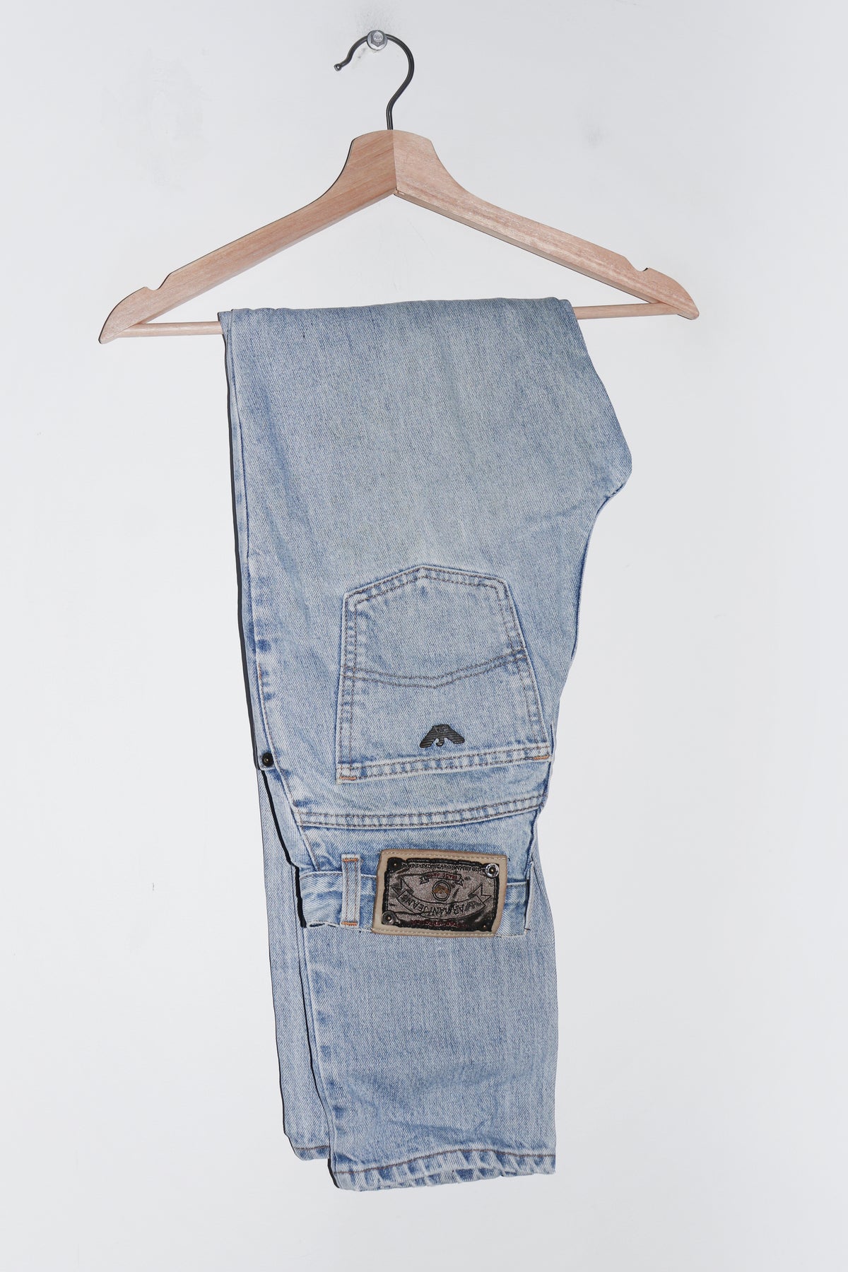 Vintage Armani Jeans Metal Logo Thick Denim Jeans (26/6)
