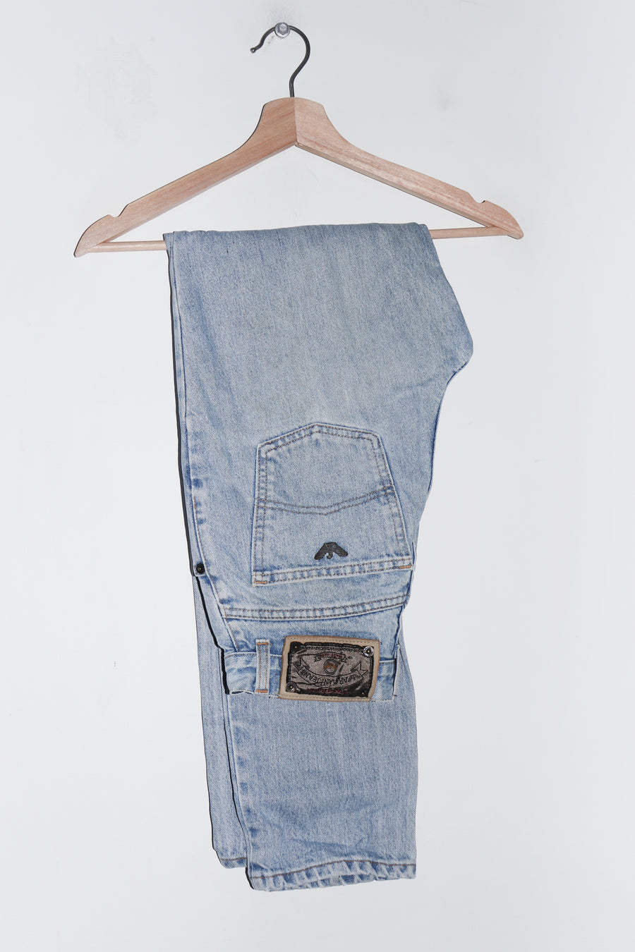 Vintage Armani Jeans Metal Logo Thick Denim Jeans (26/6)