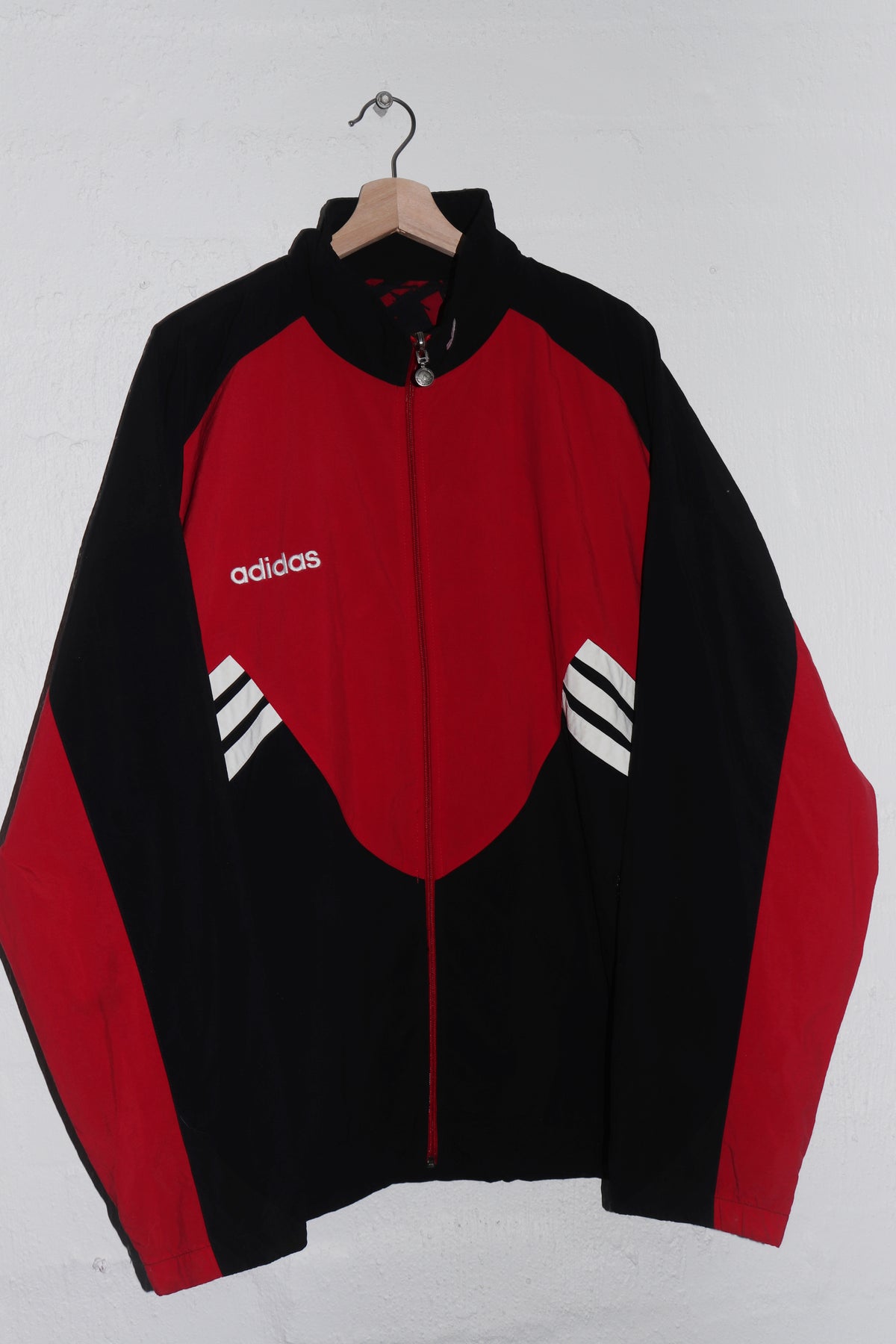 Vintage 90s Adidas Embroidered Logo Reversible Track Jacket (XL)