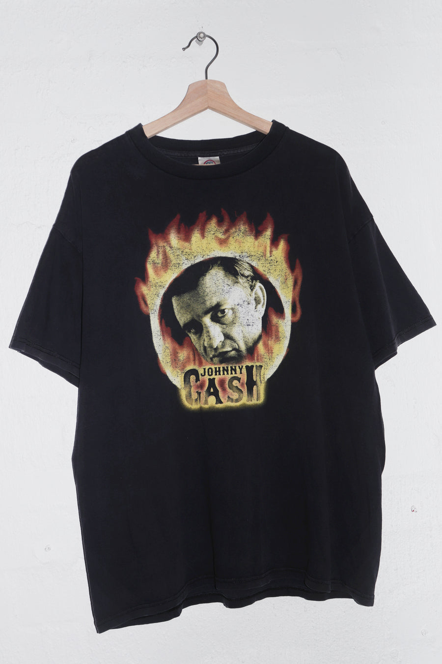 Vintage Johnny Cash Flame Graphic Tee (Rare) (L)