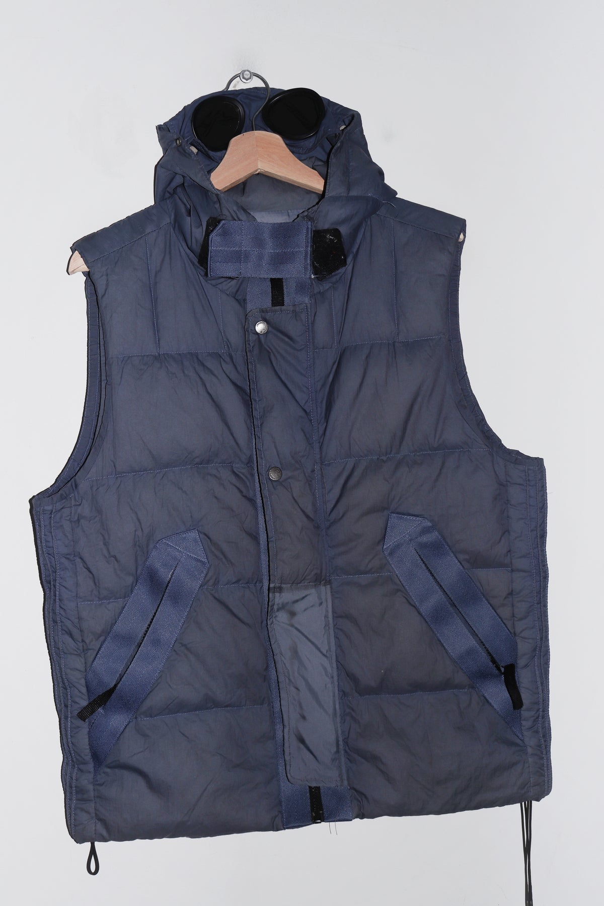 Vintage CP Company Lens Goggle Hooded Puffer Vest (Rare) (M-L)