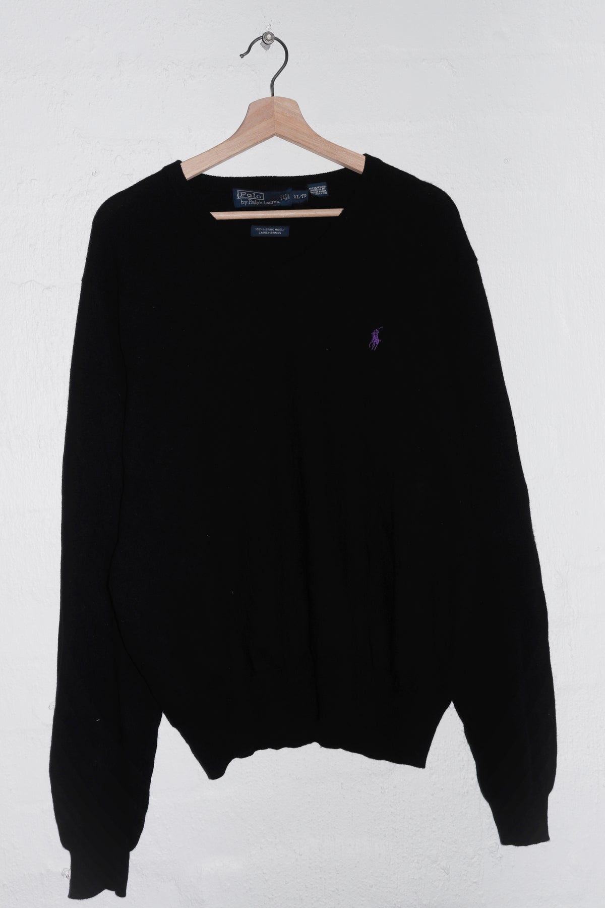 Polo Ralph Lauren Embroidered Logo Merino Wool Knitted Sweater (L-XL)