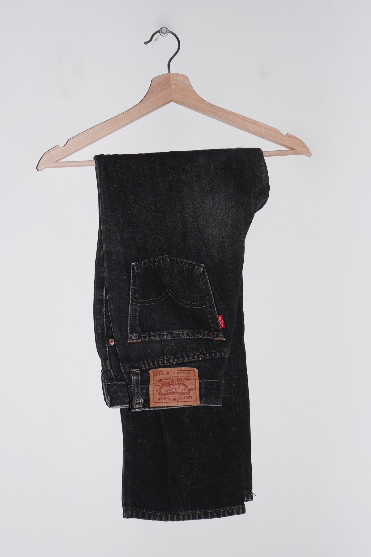 Vintage Japanese Levi's 515 Faded Black Denim Jeans (26-28/6-8)