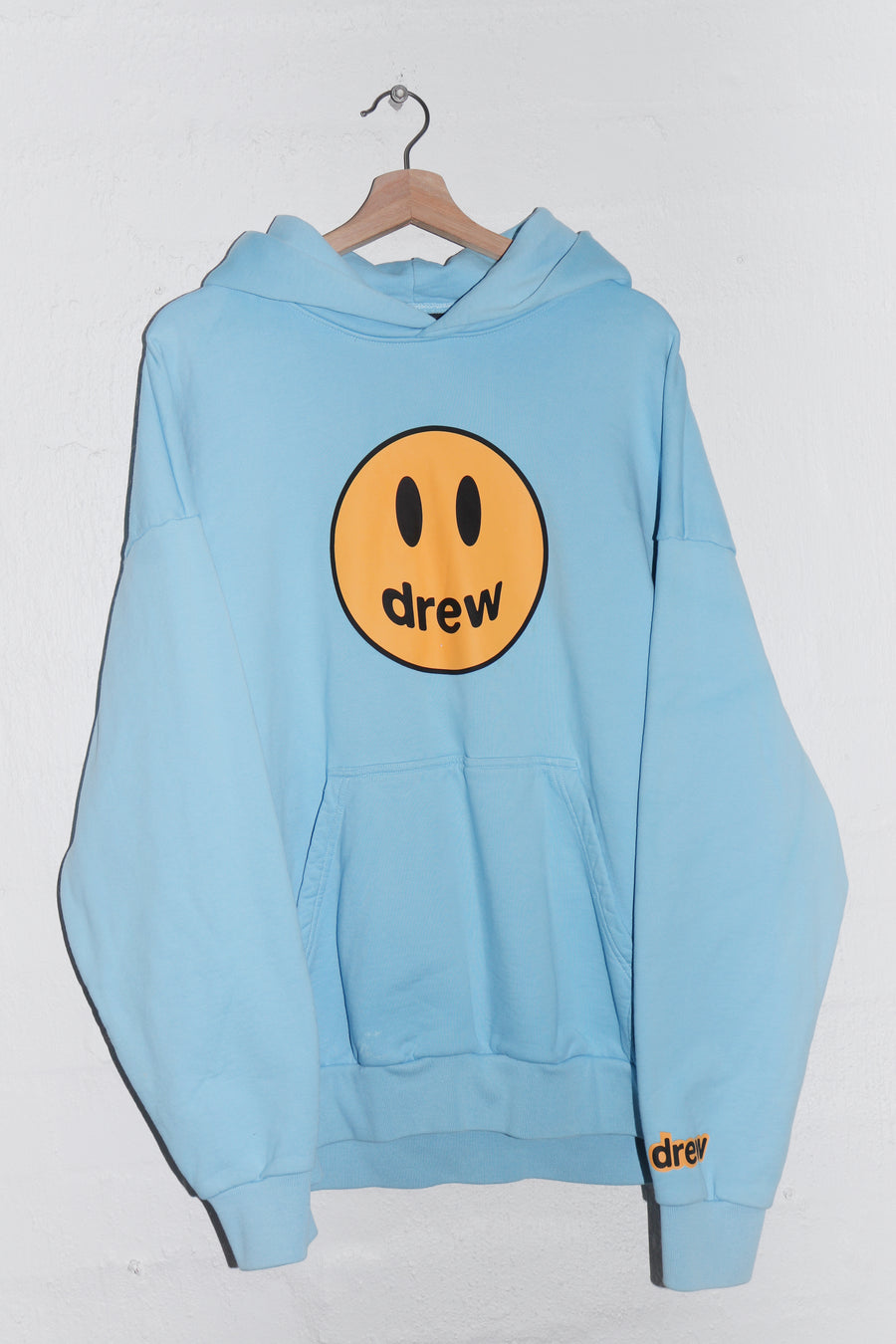 Drew House Justin Bieber Graphic Thick Blue Hoodie (L)