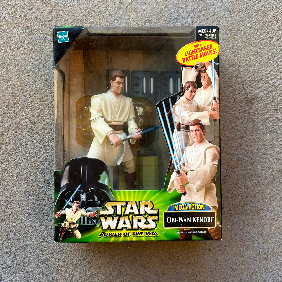 (BRAND NEW) Vintage Hasbro Star Wars Obi-Wan Kenobi Medium Figurine (2000)