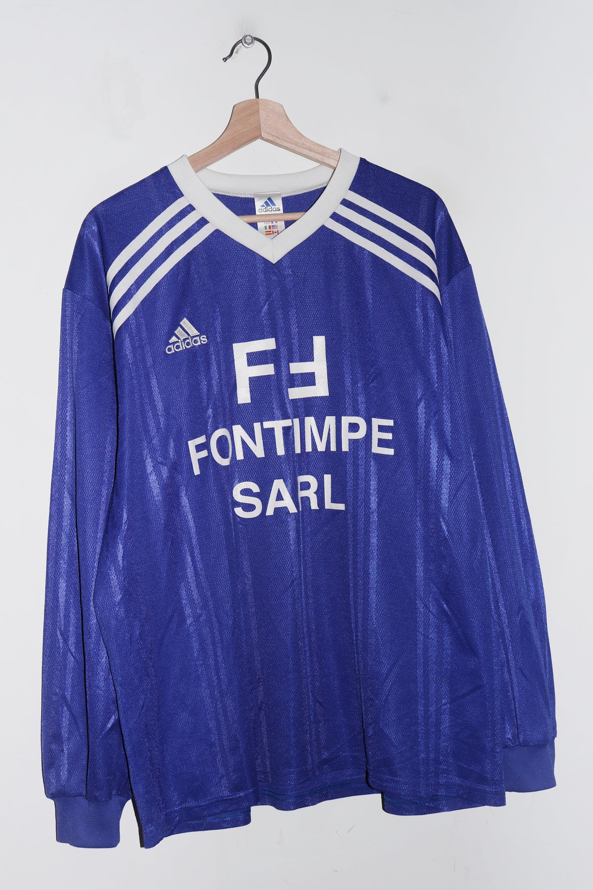 Vintage 2001 Adidas Football Training Kit Long Sleeve Jersey (L)