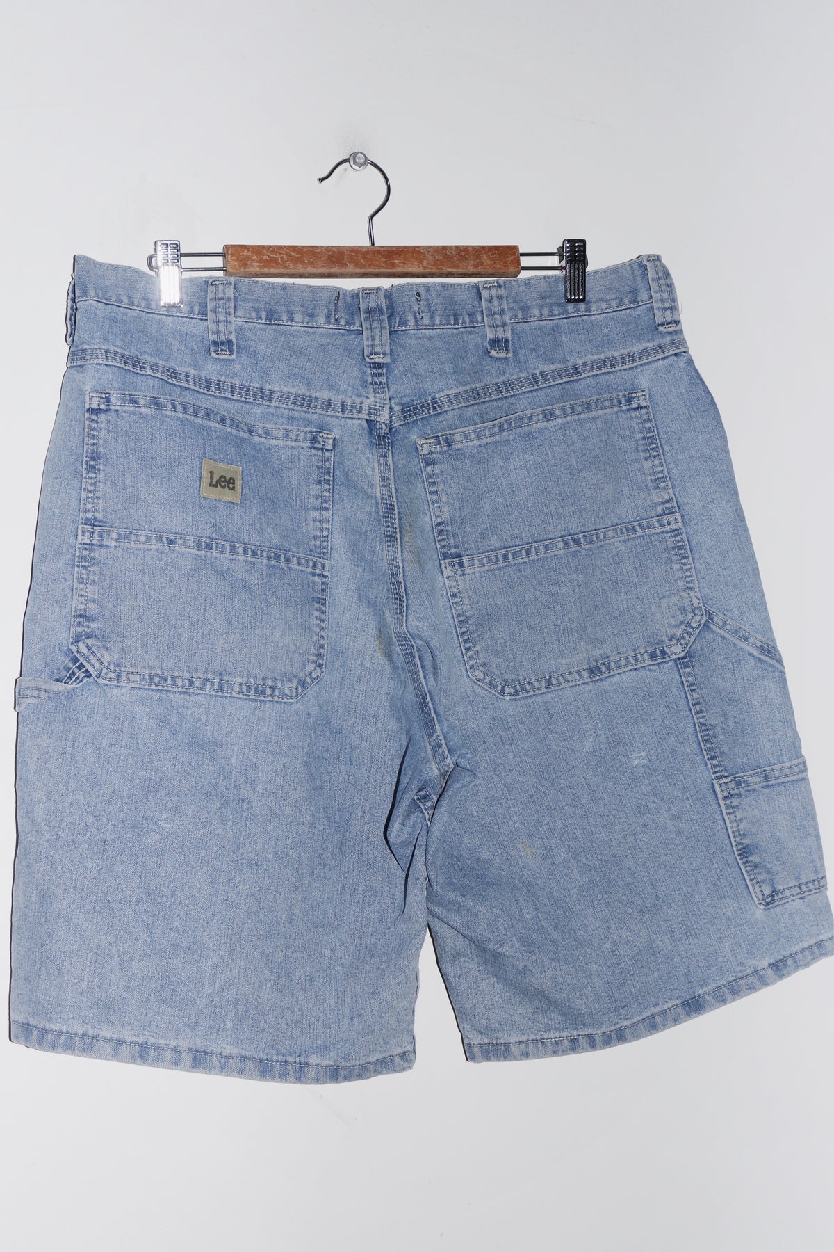 Vintage Lee Thick Denim Baggy Carpenter Shorts (36)