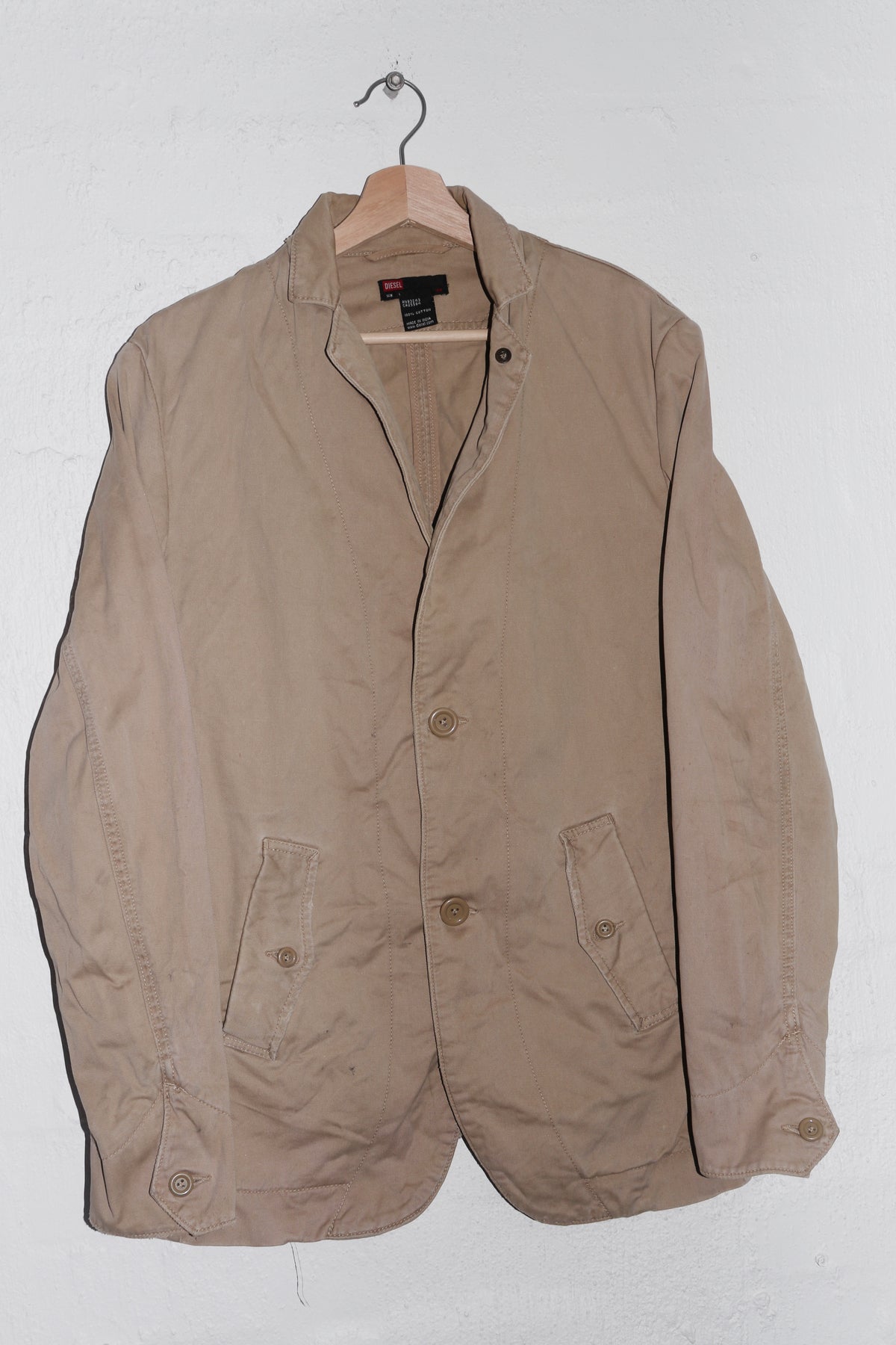 Vintage Diesel Thick Canvas Blazer Jacket (L)