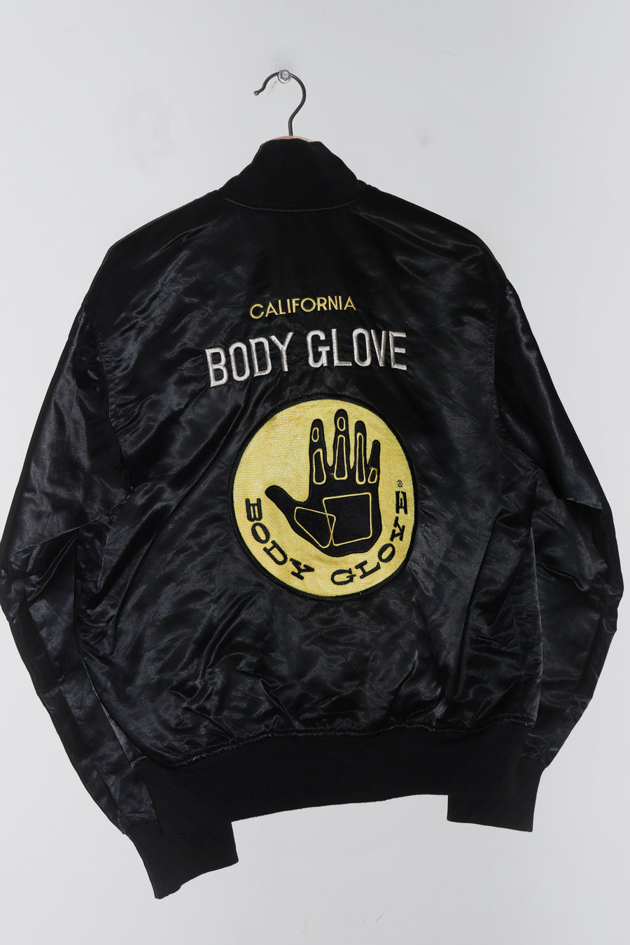 Vintage 80s Body Glove California Surfwear Satin Varsity Jacket (M)