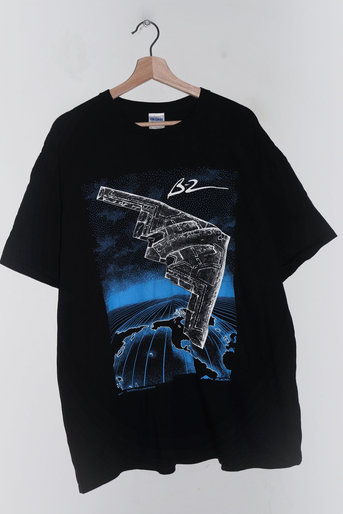 Old School B-2 Blackbird Double Sided Graphic Tee (XL)