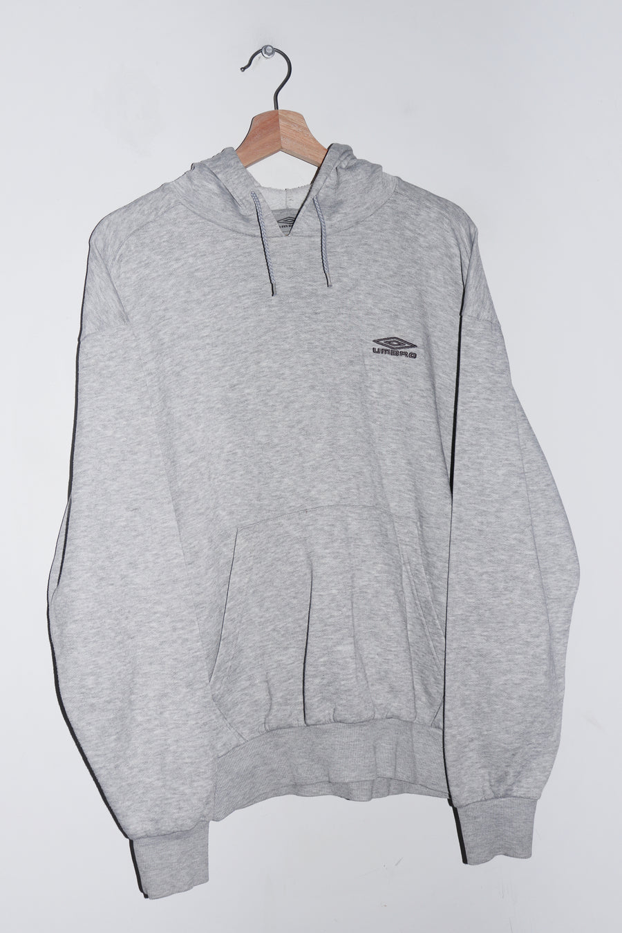 Vintage Umbro Embroidered Logo Light Grey Hoodie (M)