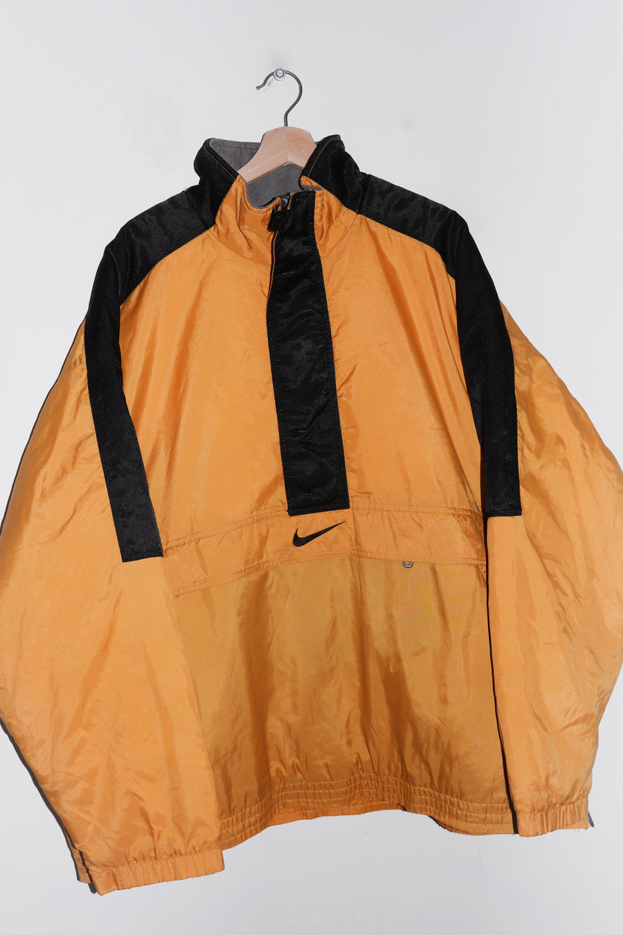 Vintage 90s Nike Large Swoosh Thick Padded Quilted Heavyweight Pullover (XXL)