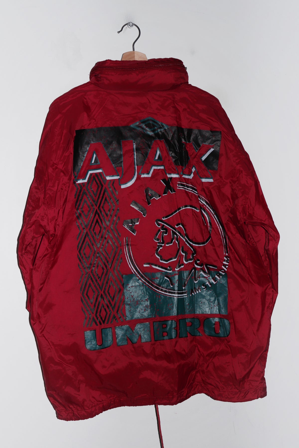 1993-94 Umbro Ajax Graphic Football Training Coach Jacket (Rare) (L)