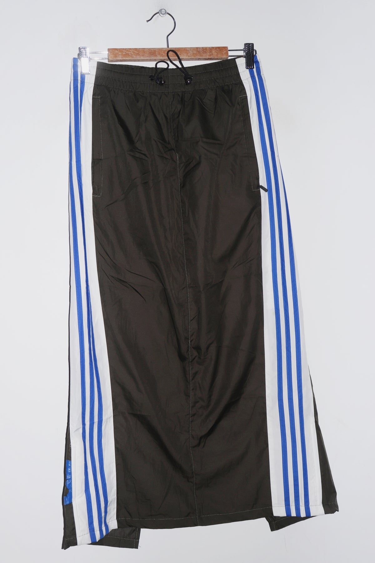 Vintage Reworked Adidas Baggy Track Maxi Skirt (8-10)