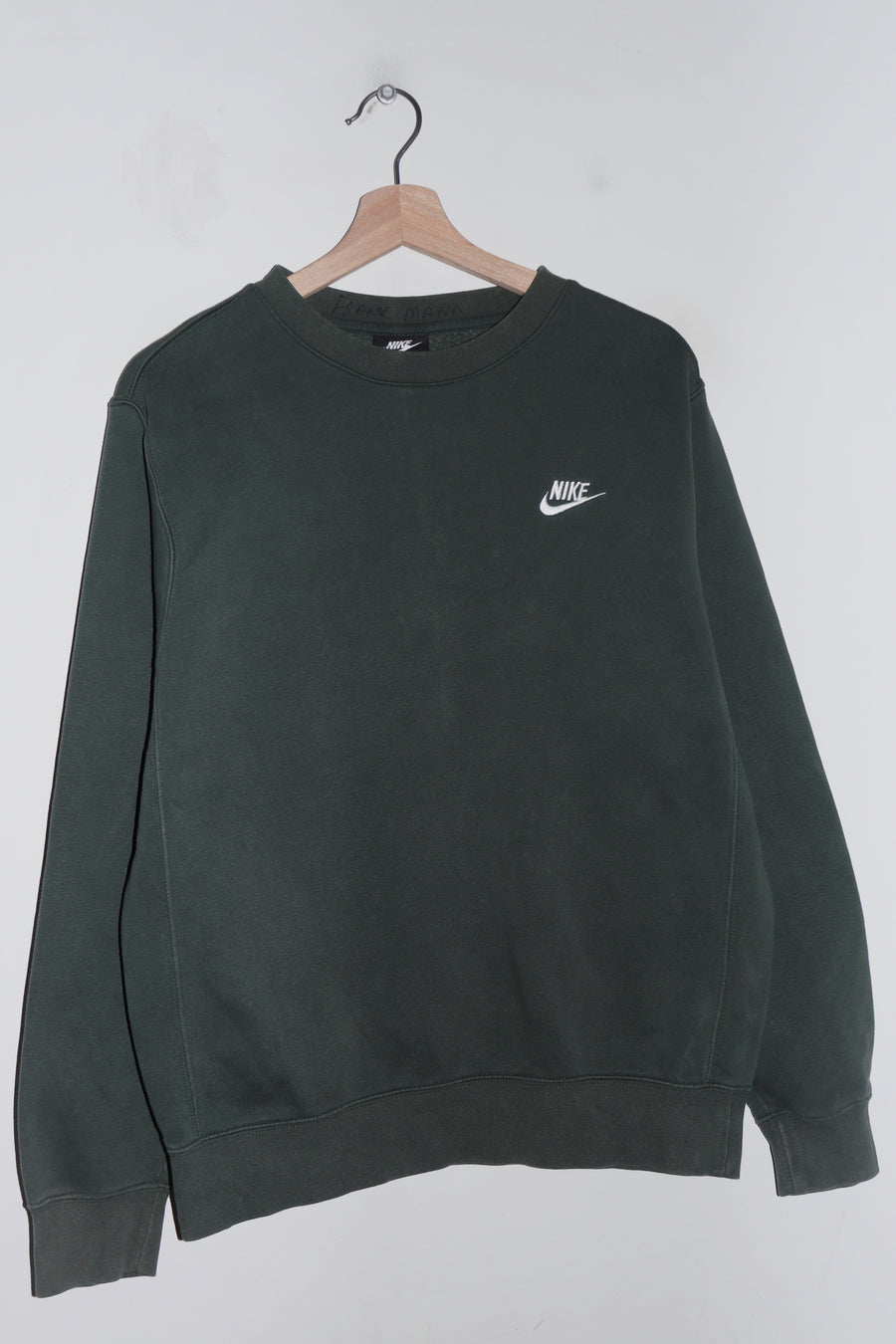 Nike Embroidered Swoosh Forest Green Sweatshirt (M)