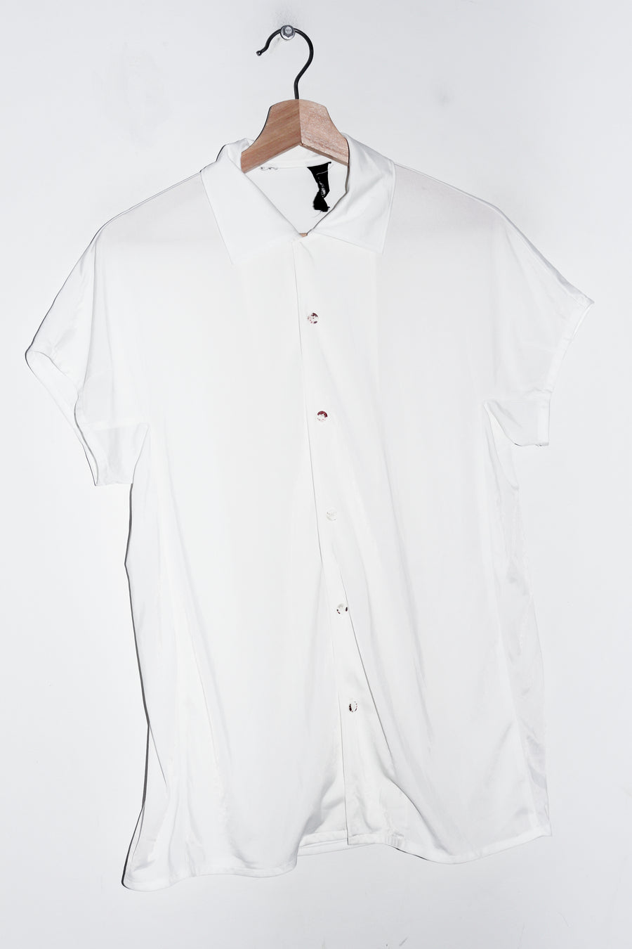 AD1993 COMME des Garçons Tricot White Silky Button Up Shirt (Rare) (M-L)