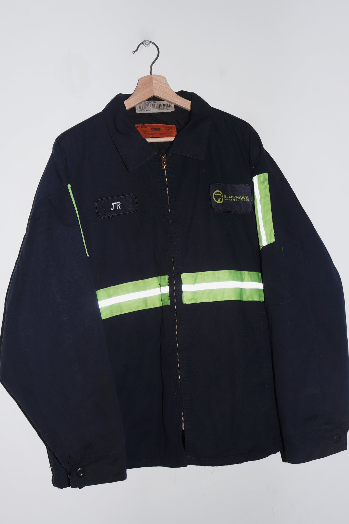 Vintage 90s Workwear Company Logo Thick Quilted Canvas Outerwear Jacket (XL)