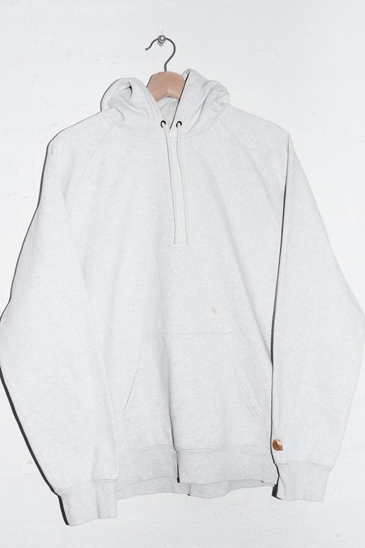 Carhartt WIP Embroidered Logo Thick Heavyweight Grey Hoodie (M)