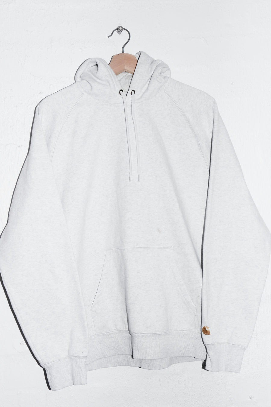 Carhartt WIP Embroidered Logo Thick Heavyweight Grey Hoodie (M)