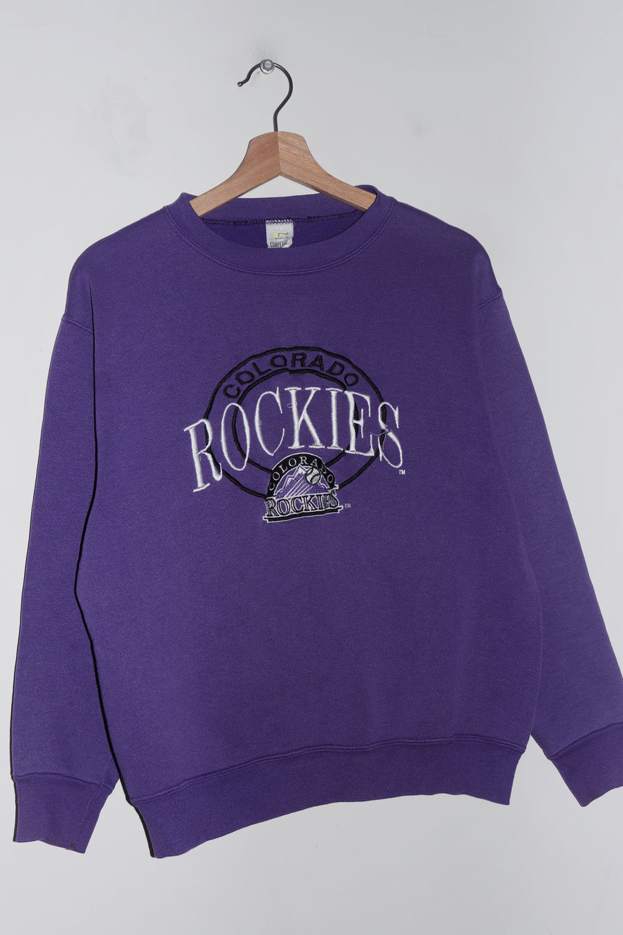 Vintage 90s Colorado Rockies Embroidered Graphic Sweatshirt (S-M/M)