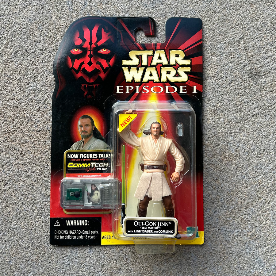 (BRAND NEW) Vintage Hasbro Star Wars Qui-Gon Jinn Figurine (1999)