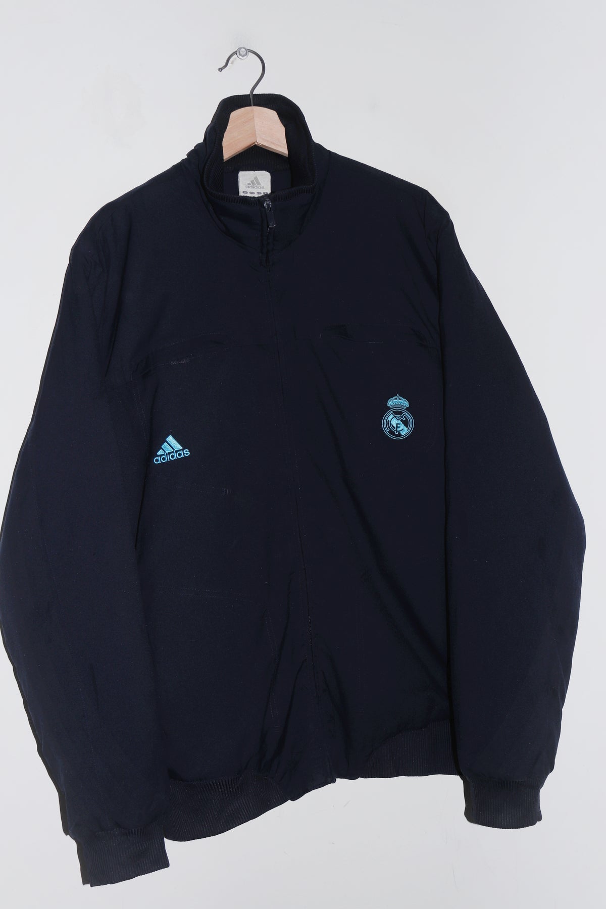 2008-09 Adidas Real Madrid Football Thick Padded Outerwear Jacket (L-XL)