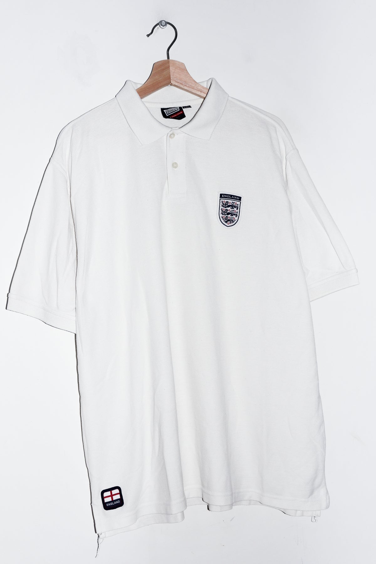 Vintage Admiral England Embroidered Logo Thick Training Polo (XL)